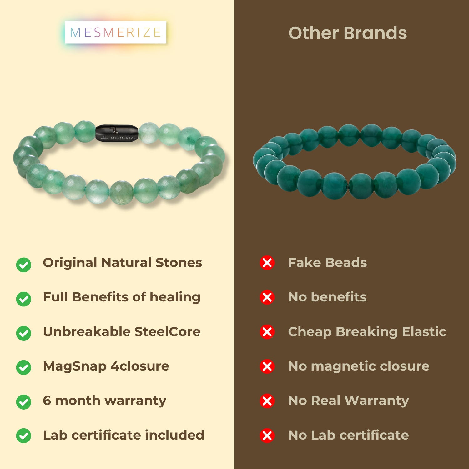 Healing Touch Aventurine Natural Stone Bracelet with MagSnap 2