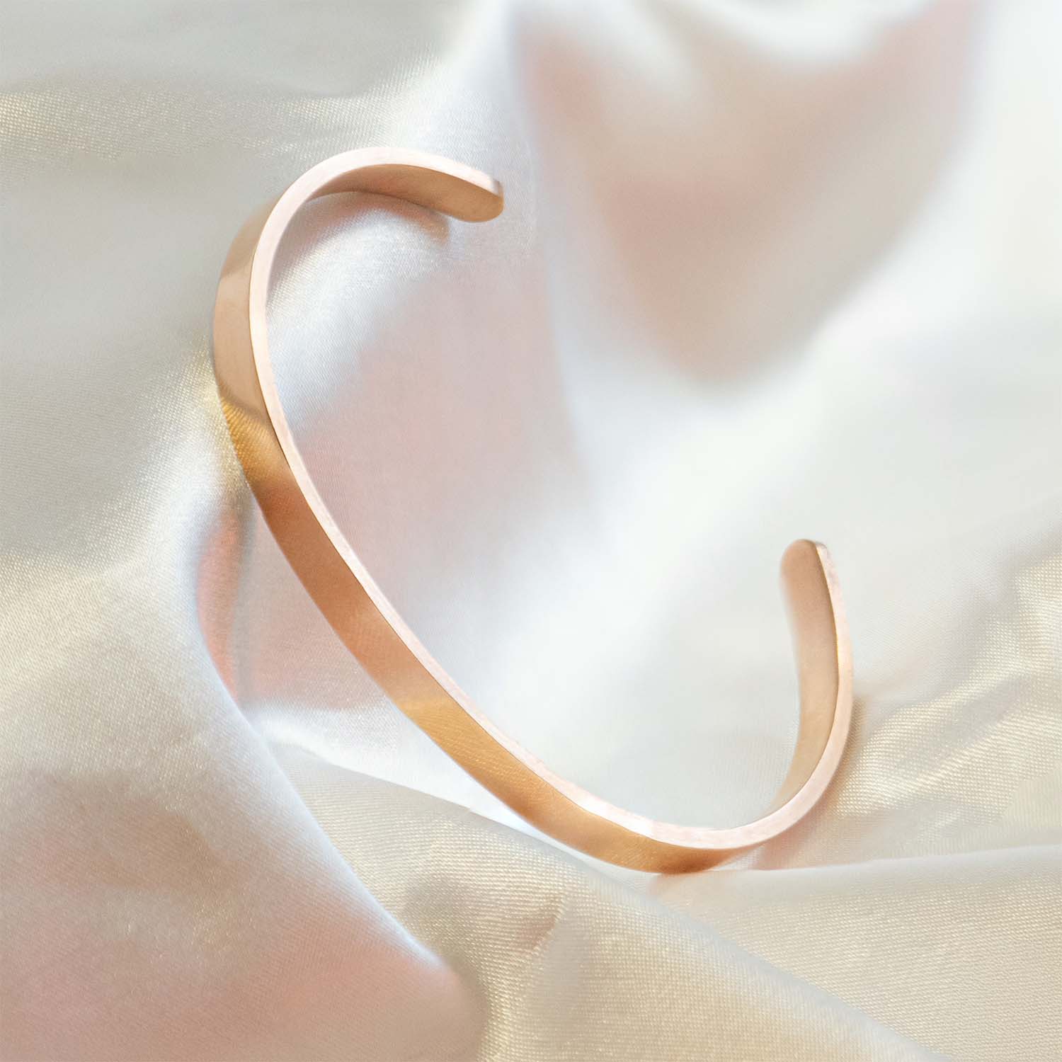 Non Personalised RoseGold Cuff Kada Bracelet