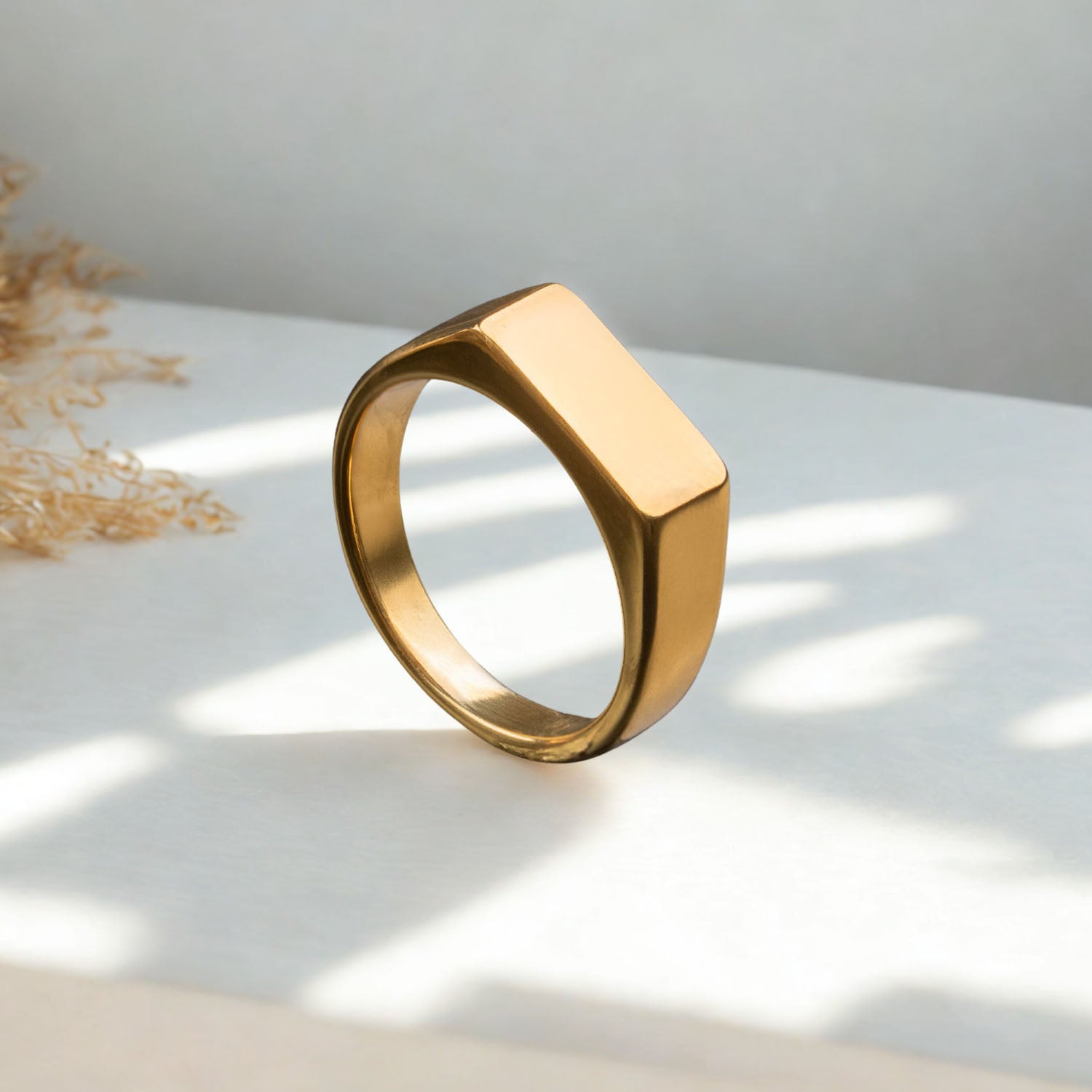 Noir Band Ring Gold