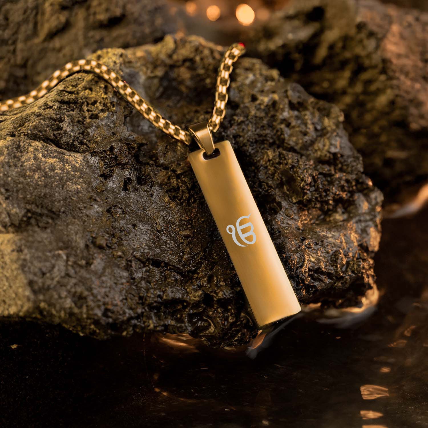 Ik Onkar Spiritual Mini Tag Necklace