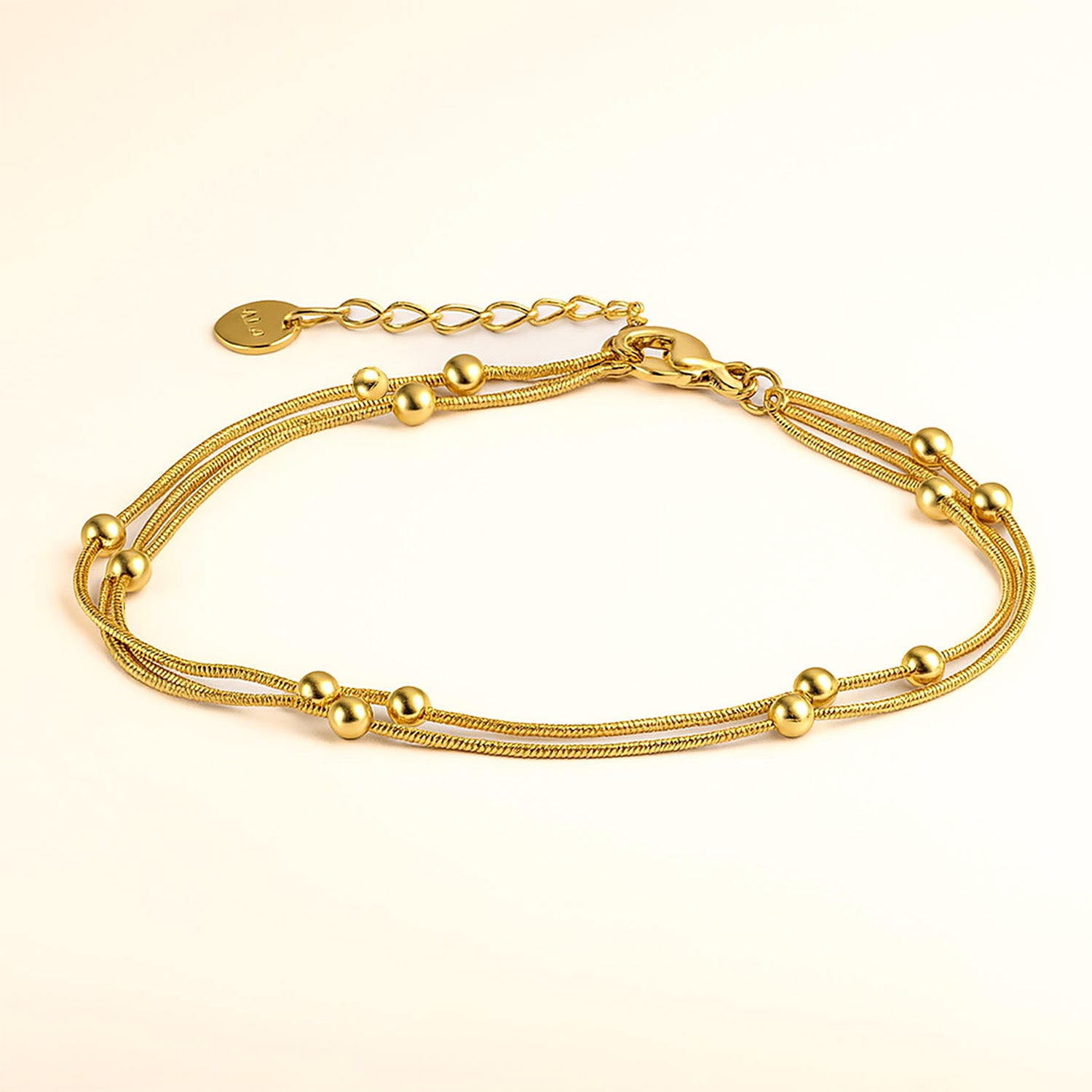 Liora Gold Layered Adjustable Bracelet