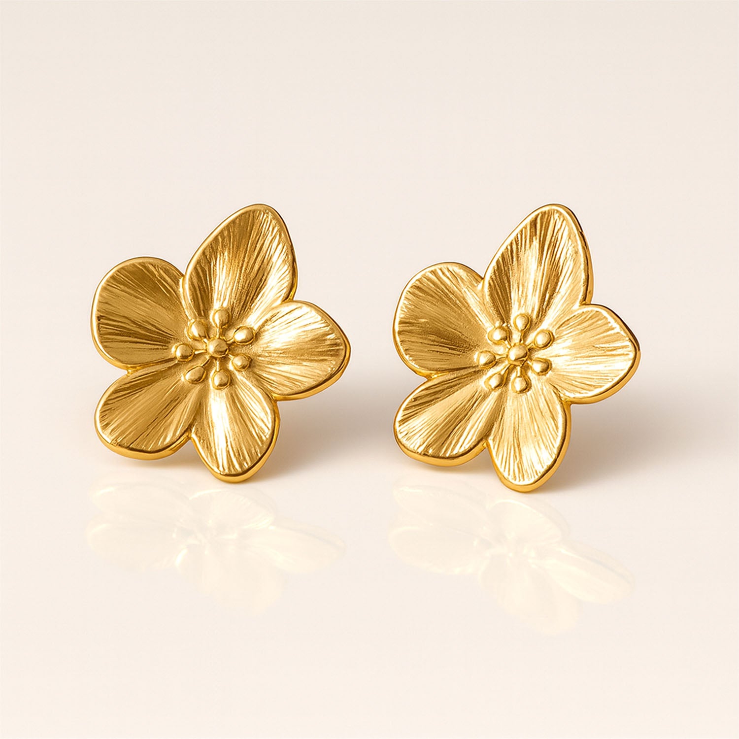 Meliora Blossom 18K Gold Studs