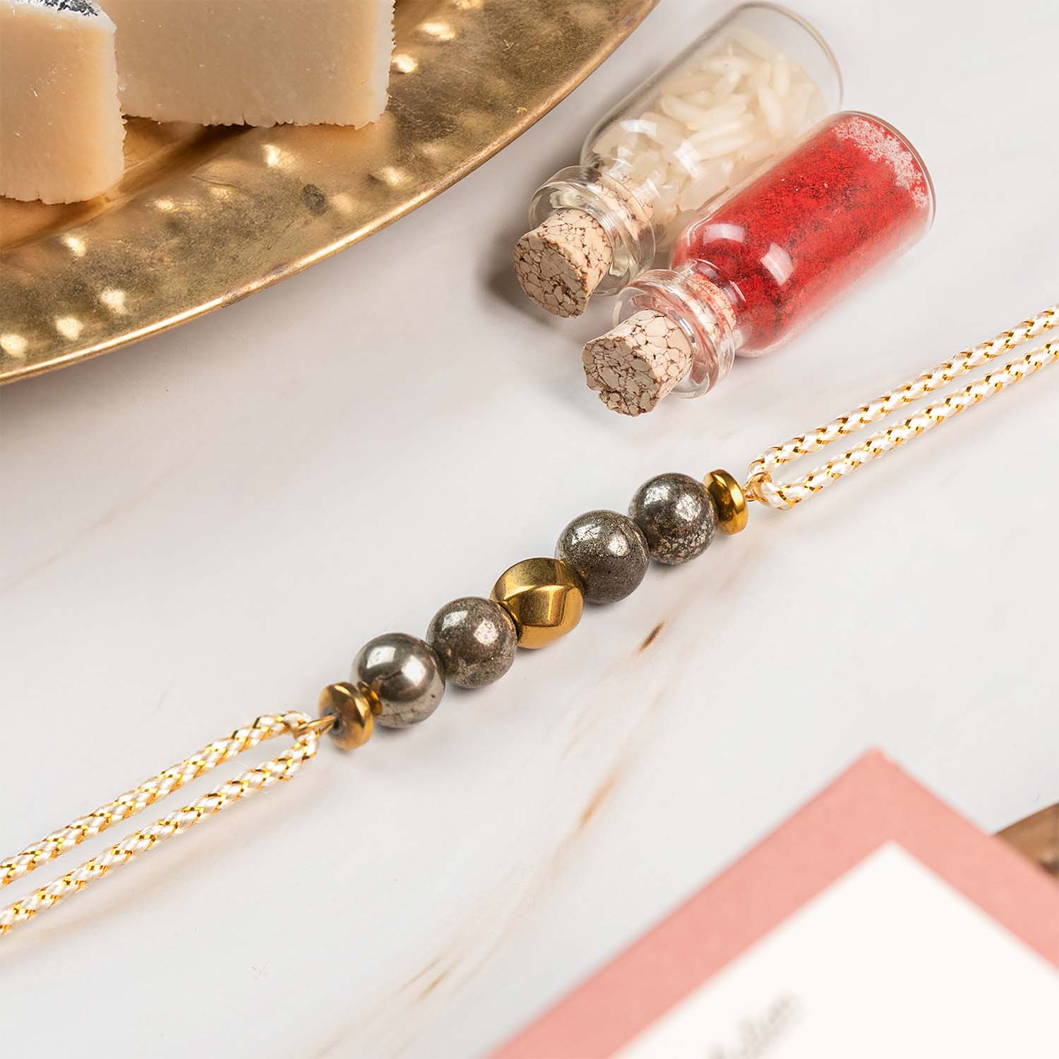 Money Magnet Pyrite Rakhi