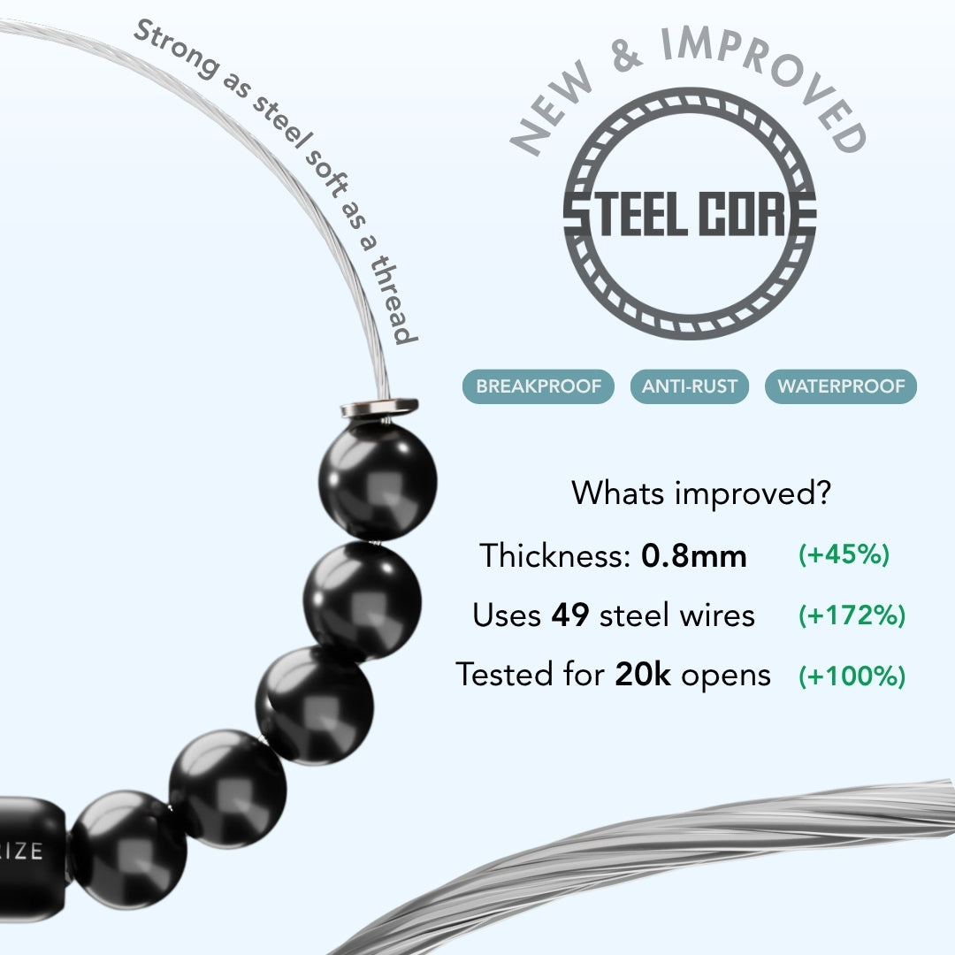 Natural Stone Jewellery Bracelet Clear Quartz MagSnap