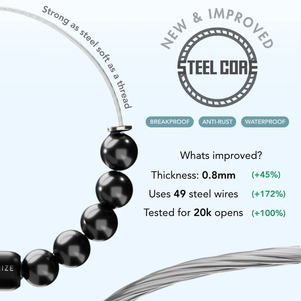 Black Onyx and Howlite Bracelet With MagSnap 2