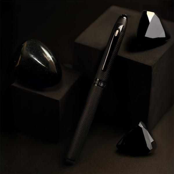 Matte Black Finish Onyx 2 in 1 MagSnap Roller Ball Pen with Stylus None