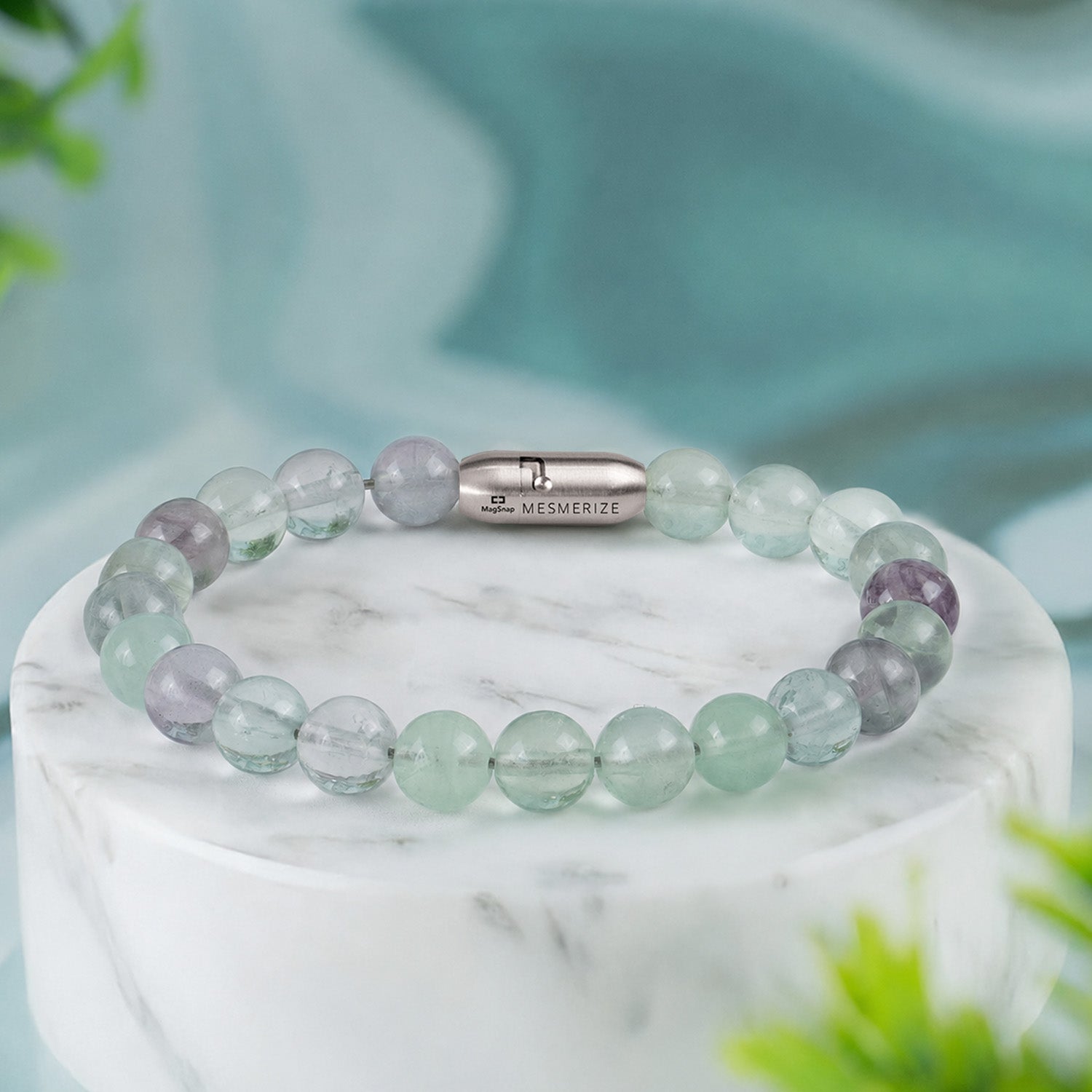 Opulent Multi Fluorite Natural Stone Bracelet with MagSnap2