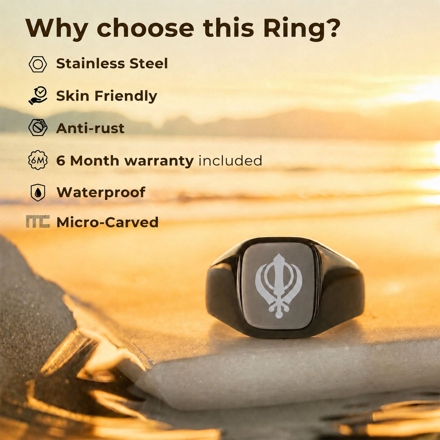 Khanda Hercules Ring