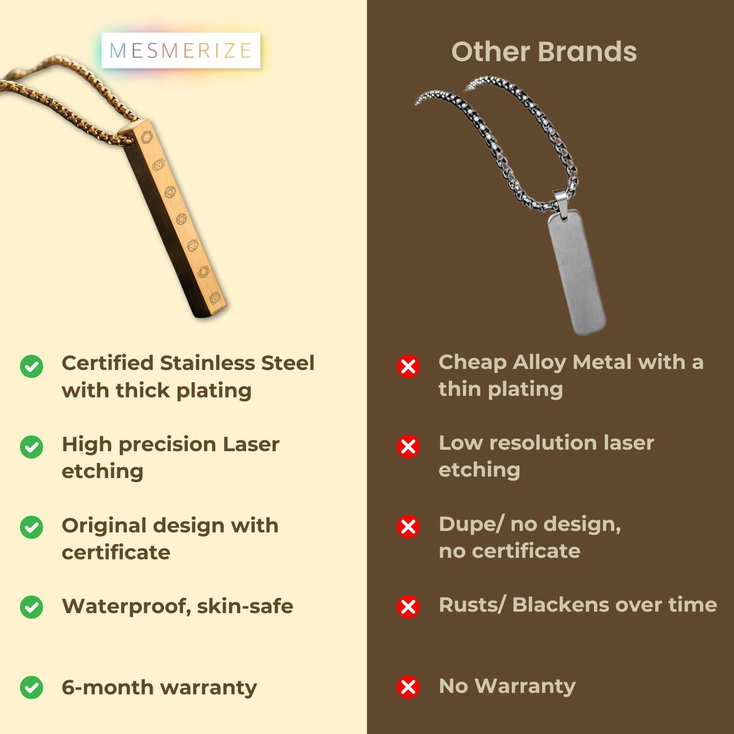 Balance 7 Chakra Gold Bar Necklace