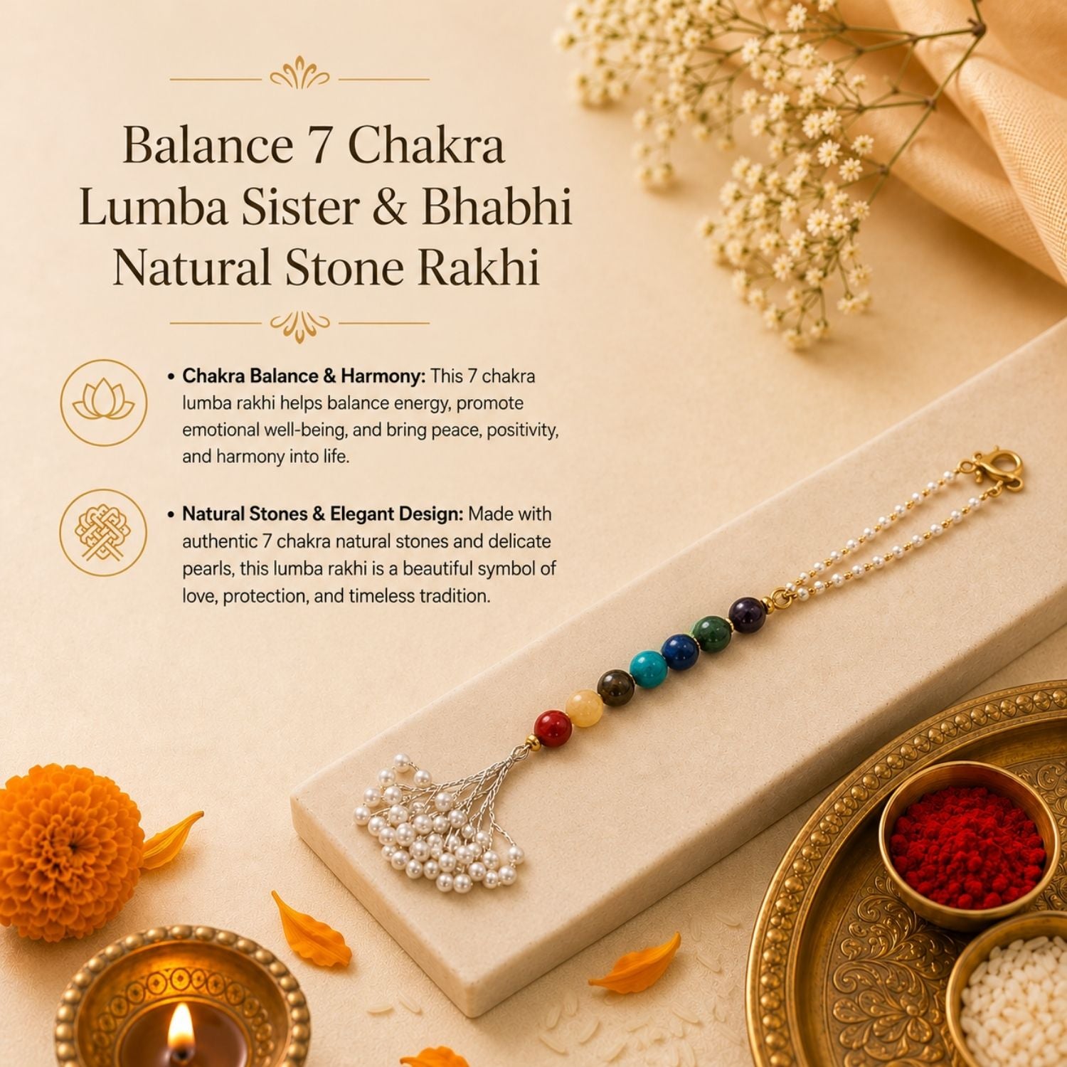 Balance 7 Chakra Lumba Sister Rakhi