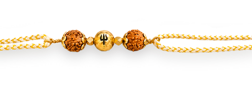 925 Rudraksh Trishul Rakhi