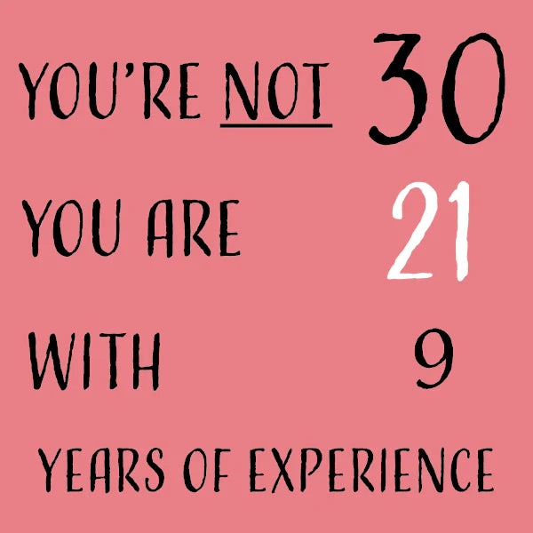 Thirtieth Birthday Card