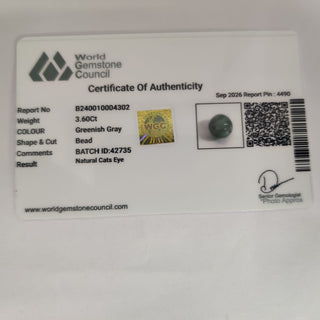 Cat Eye lab certificate 8