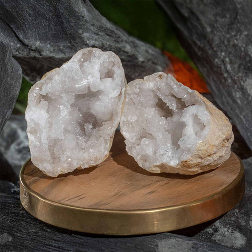 Raw Clear Crystal Geode