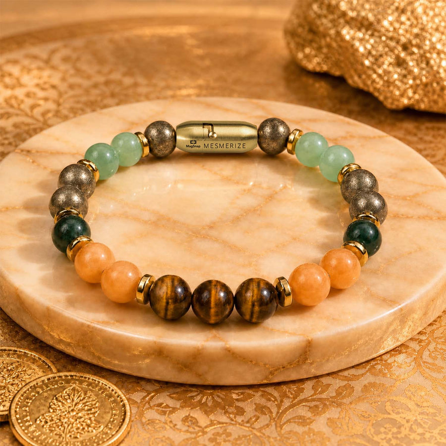 Dhanyog Wealth Attraction Natural Stone Bracelet