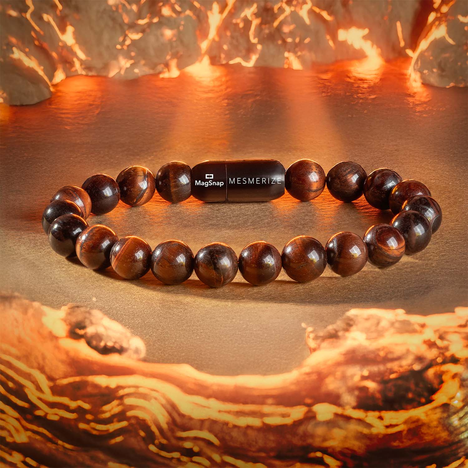 Fearless Red Tiger Eye Natural Stone Bracelet