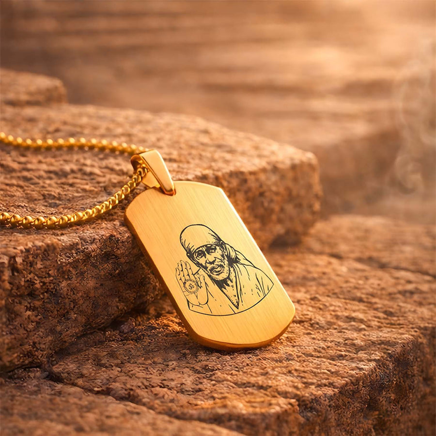 Sai Baba Tag Necklace