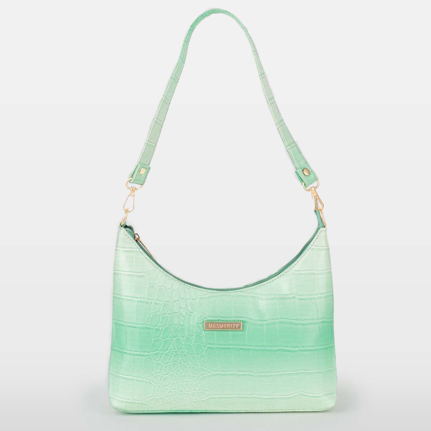 Mint Ombre Mini Moon Bag