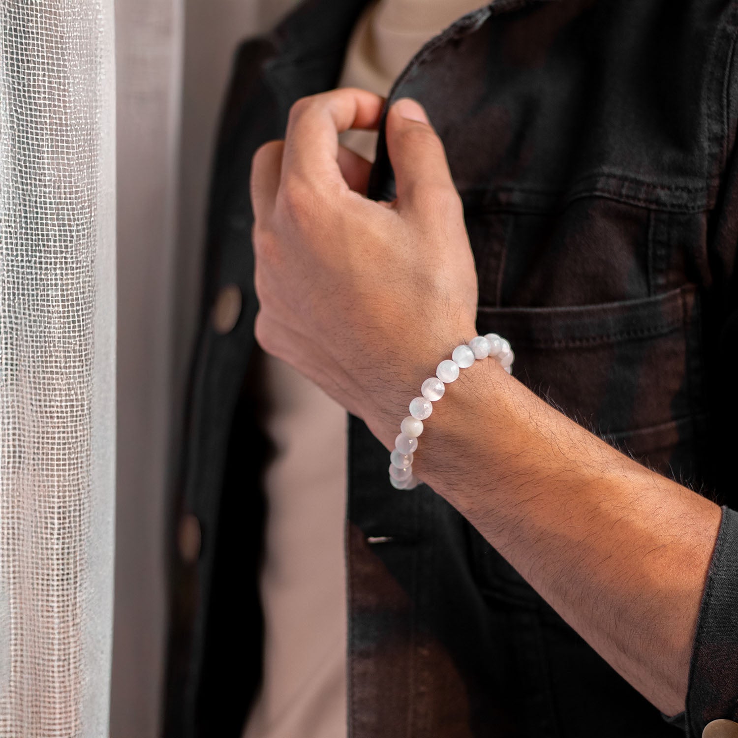 Inner Peace Selenite Natural Stone Bracelet