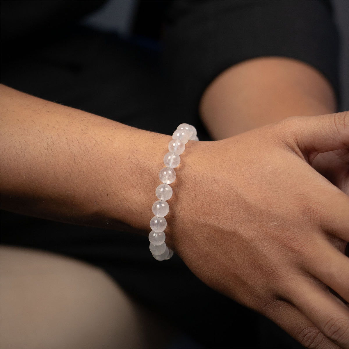 Intuitive Rainbow Moonstone Natural Stone Bracelet With MagSnap