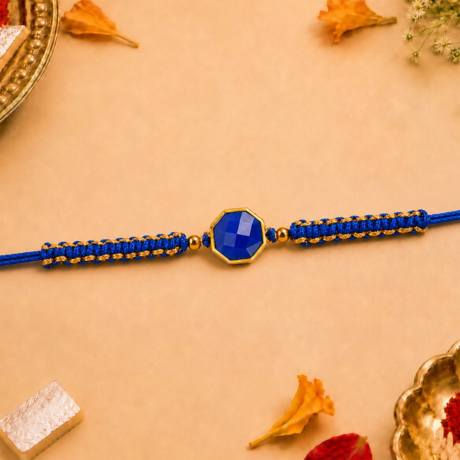 Lapis Lazuli 11 Carat Stone Rakhi