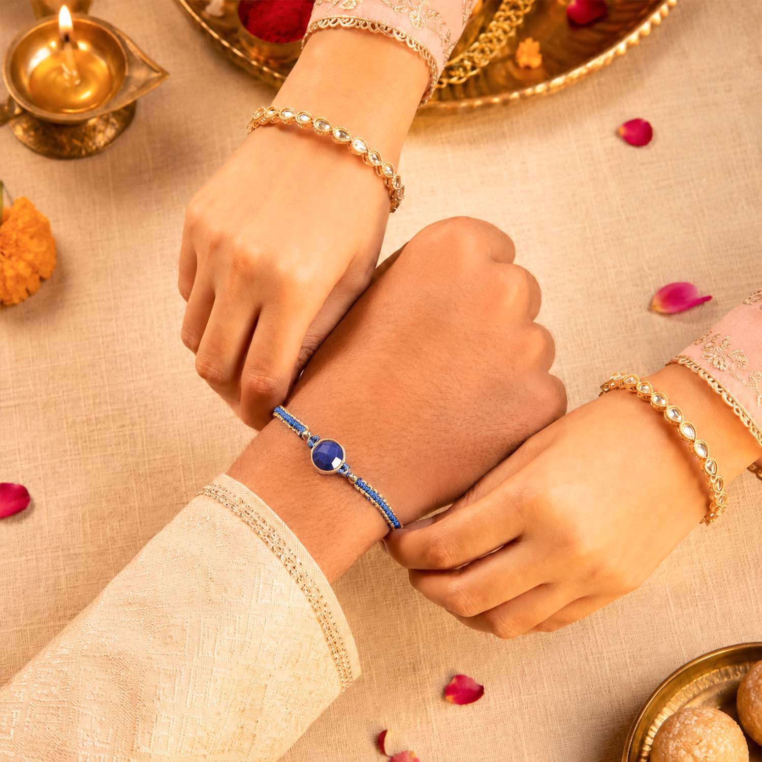 Lapis Lazuli 11 Carat Stone Rakhi