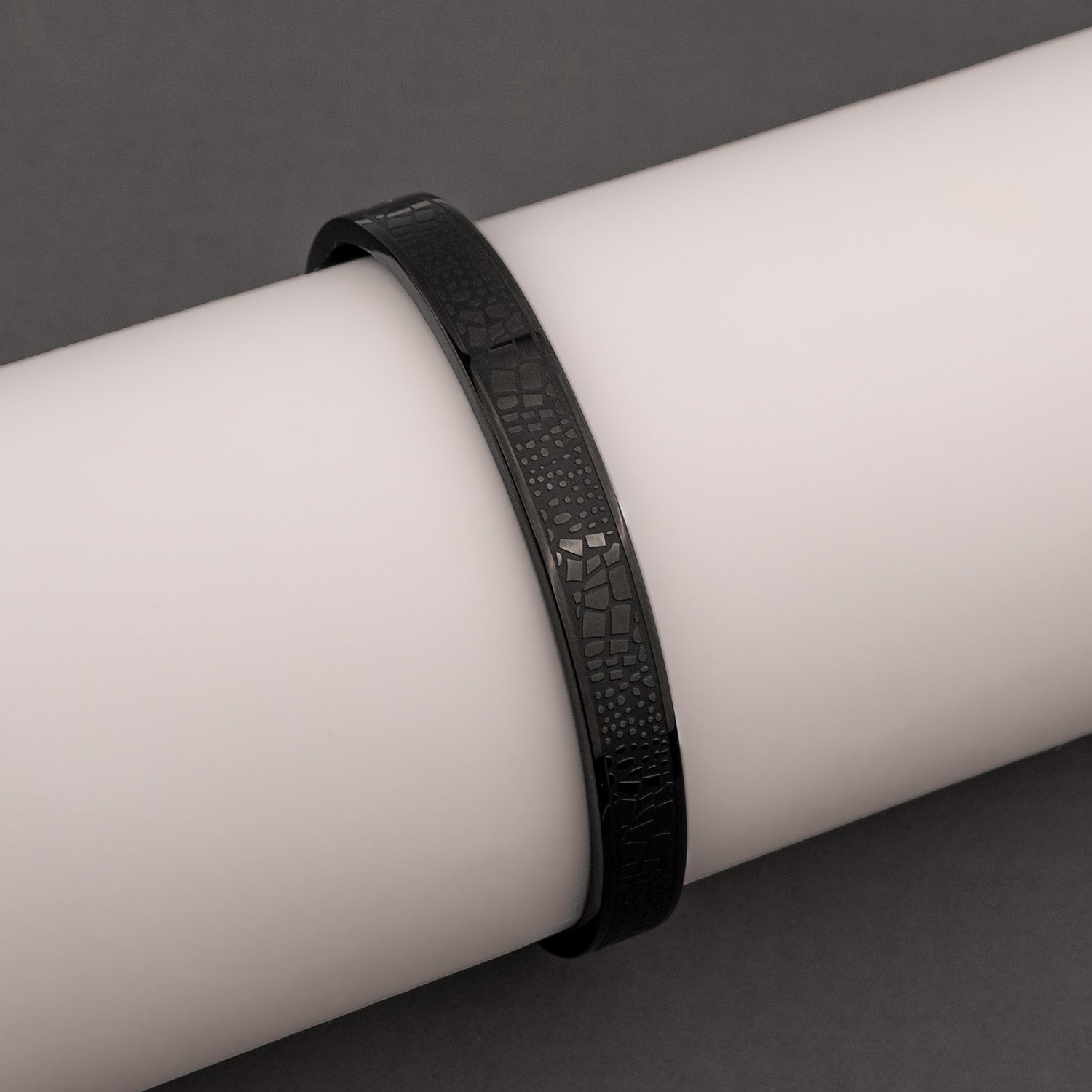 M Premium Jewellery Leather Black Bracelet