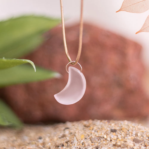 MoonShaped Rose Quartz