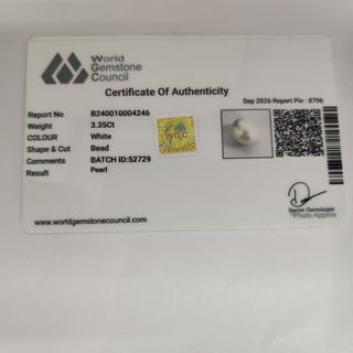 Pearl lab certificate 13