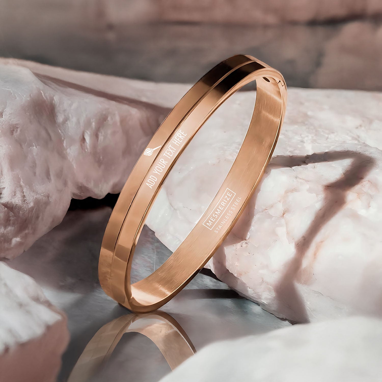 Personalised hanuman gada Kada Rose Gold