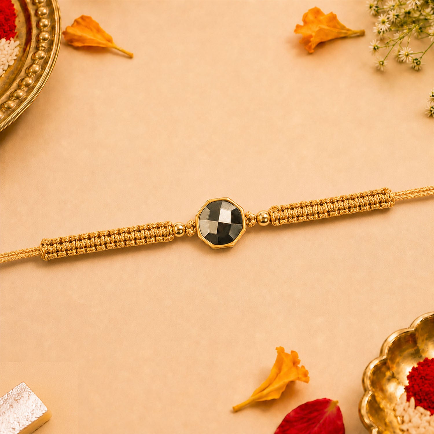 Pyrite 11 Carat Stone Rakhi