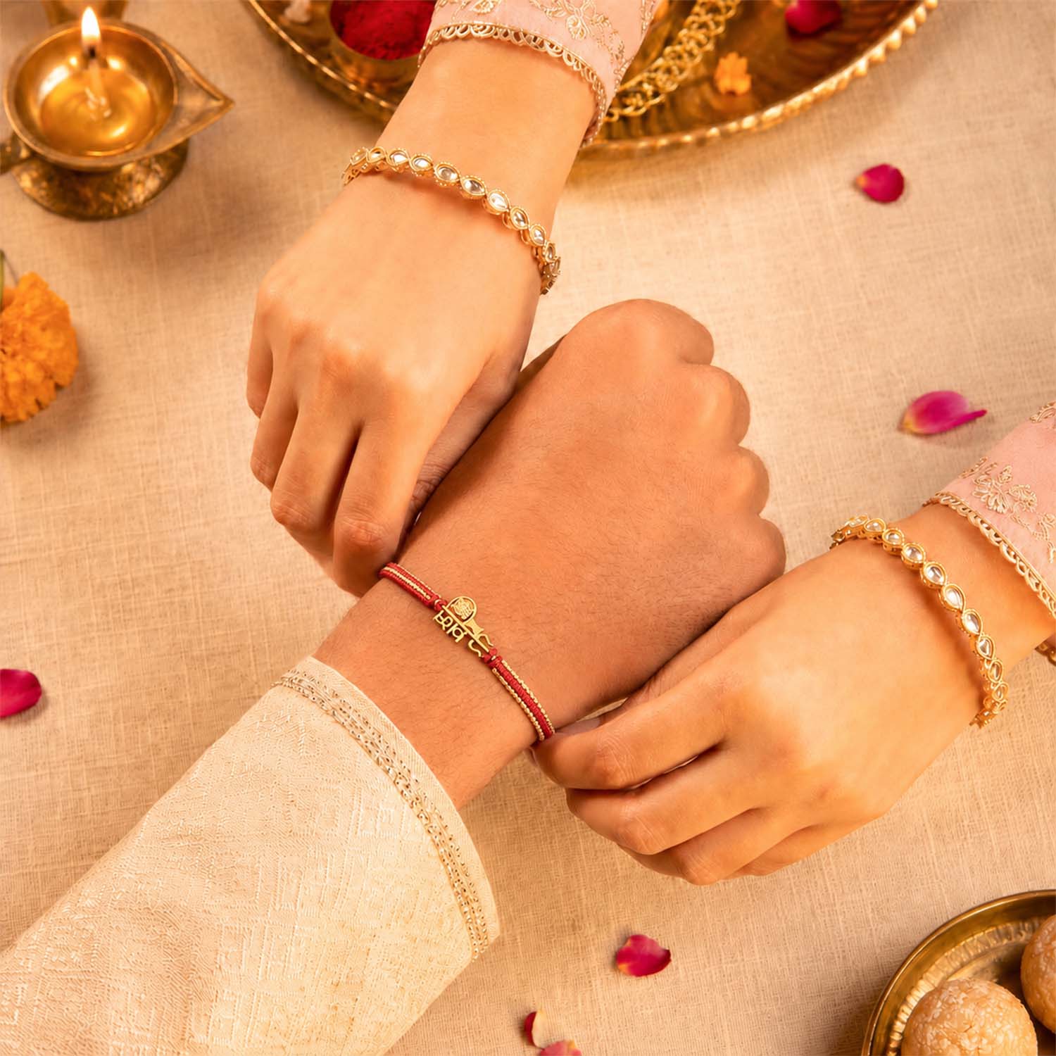 Shivji Silver Plated Rakhi