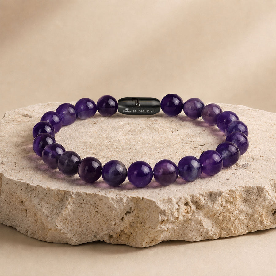 Wellness Amethyst Natural Stone Bracelet