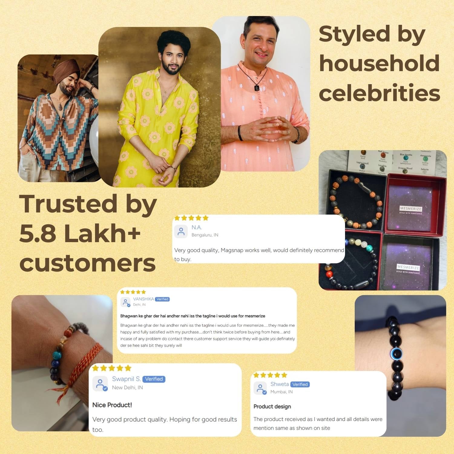 Grounding Black Obsidian Natural Stone Bracelet with MagSnap