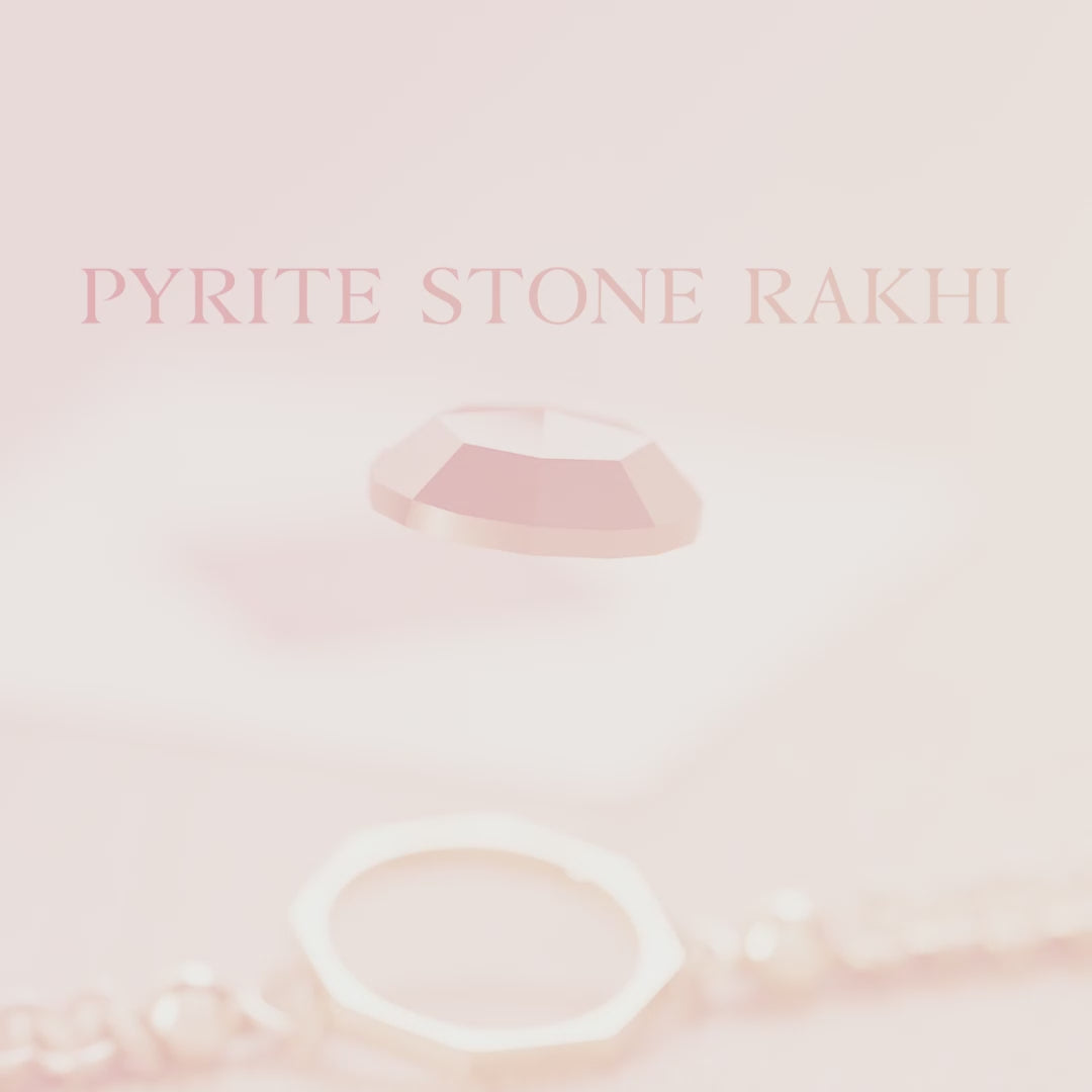 Pyrite 11 Carat Stone Rakhi