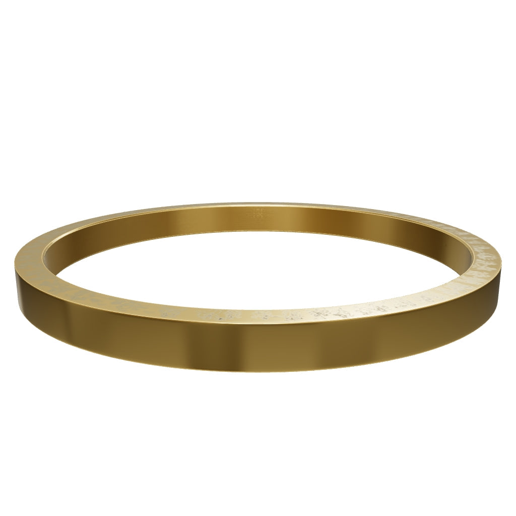 Tales Of Hanumanji MicroCarved Thick Kada Gold