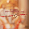 Ganesha Pure Silver Plated Rakhi