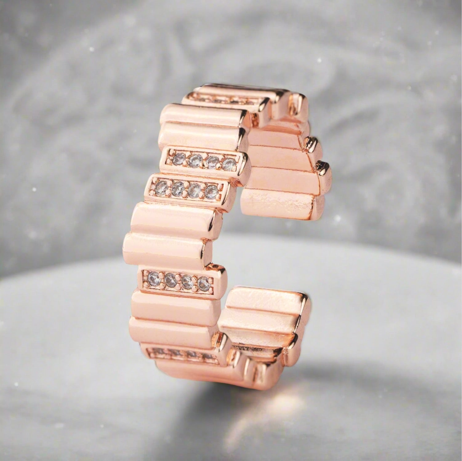 W Premium Jewellery Rose Gold Signature Ring