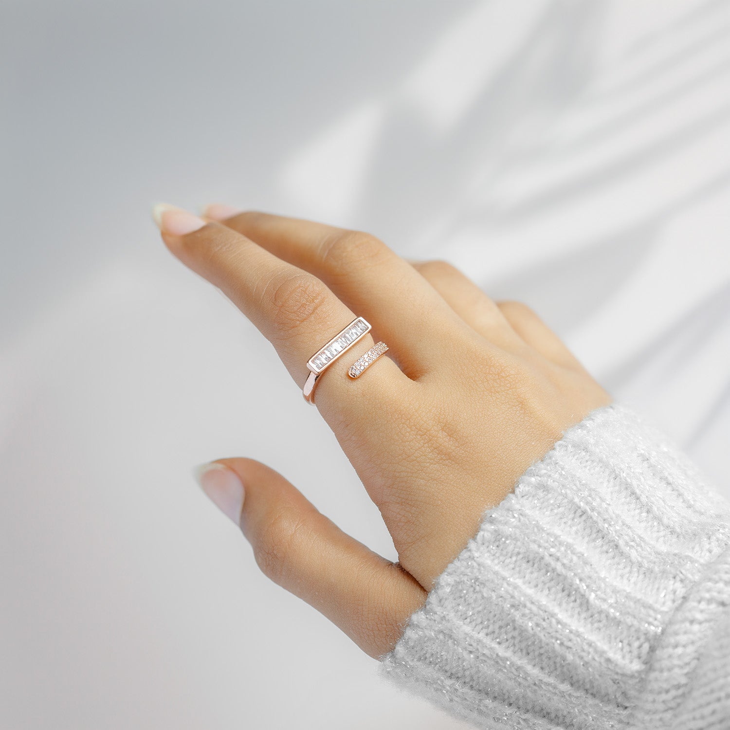 W Premium Jewellery Rings Crystal Diamond White